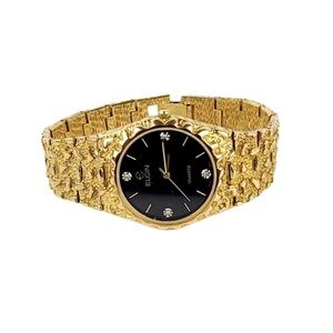 Elgin Quartz Gold & Diamond Watch